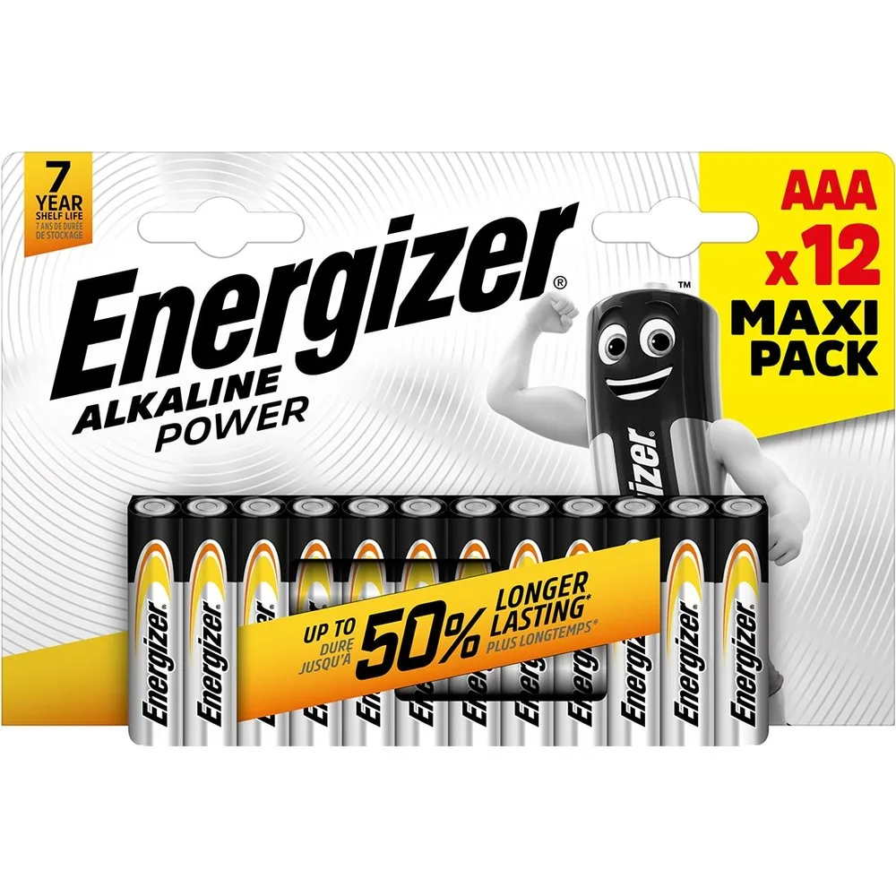 Pack 12 Pilas tipo AAA LR03 - Energizer - FashionsVida