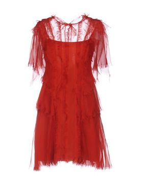 Mini-Kleid Damen Rostrot 36 Damen