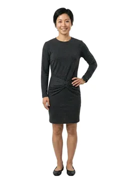 Vestito A Maniche Lunghe Brais Dark Grey Marl L