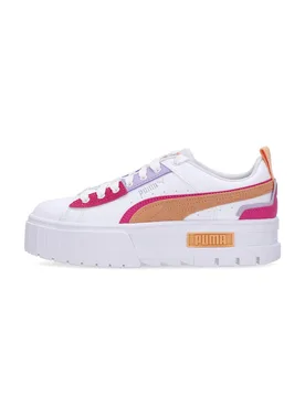 Scarpa Bassa Donna Mayze Ut Pop Wns White/orange Peach/glowing Pink - Puma - FashionsVida
