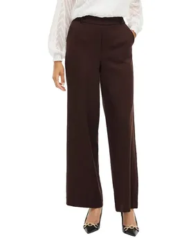 Pantaloni A Vita Alta Varone Wide Coffee Bean 42