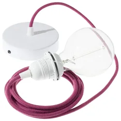 Cables Lampe Suspendue Pendel Pour Abat-jour Rc32 1 M Burgundy / White One Size