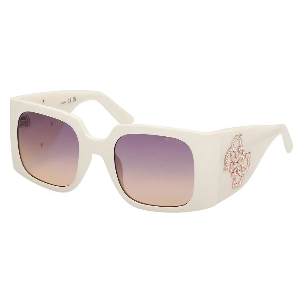 Occhiali Da Sole Da Donna Gu00201-h White / Gradient Or Mirror Violet One Size - Guess - FashionsVida