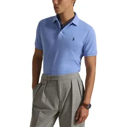 Polo Stretch Mesh, blau l