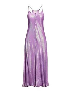Maxi-Kleid Damen Violett 2,3 Damen - forte_forte - FashionsVida