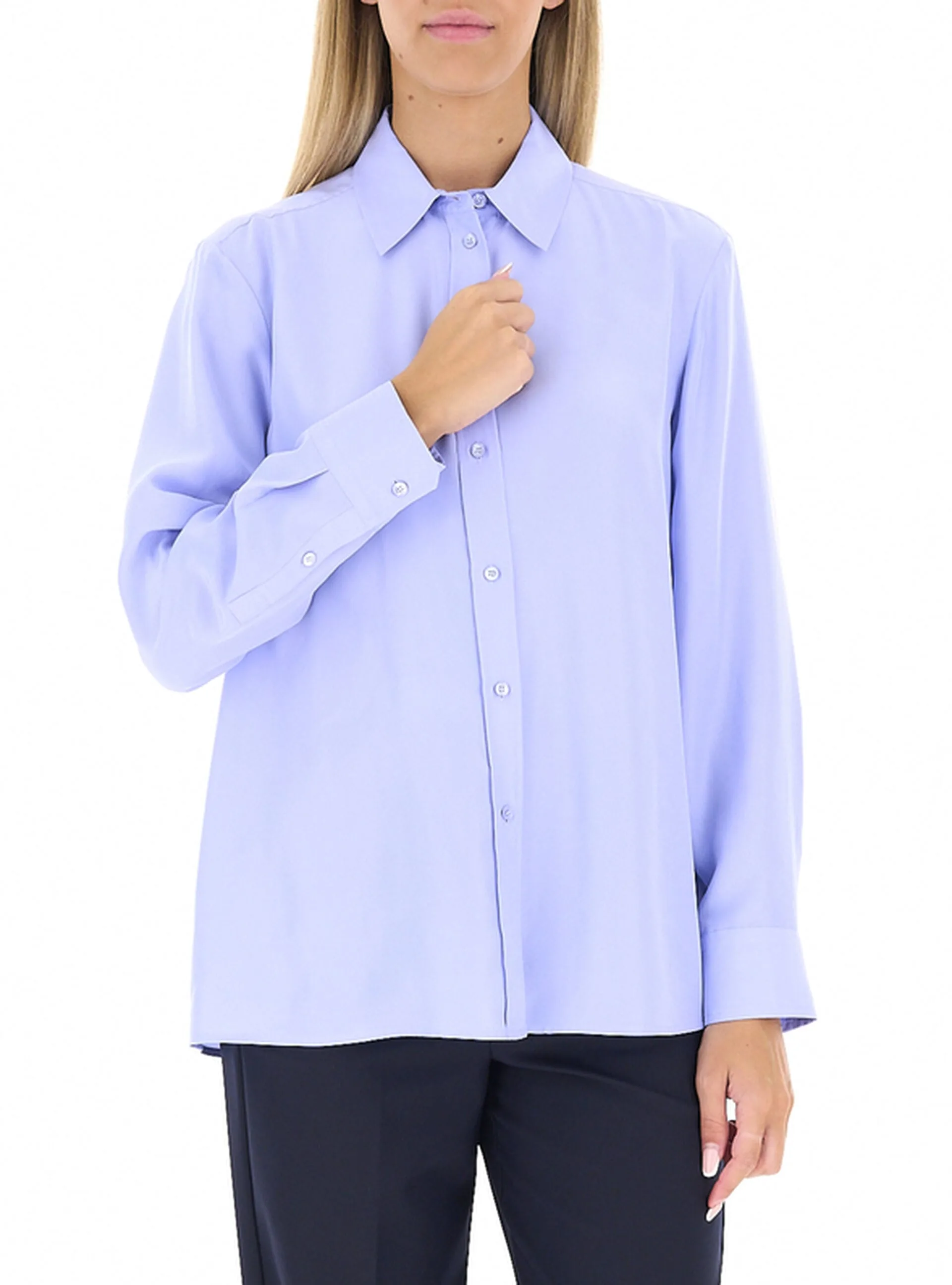 Camicia in seta AZZURRO OXFORD 46 - WEEKEND MAX MARA - FashionsVida