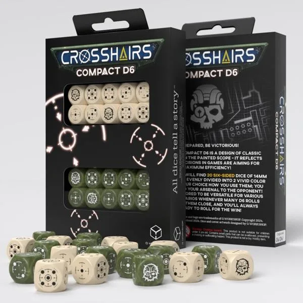 Crosshairs Compact D6: Beige & Olive - Q Workshop - FashionsVida