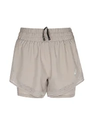 Pantaloncini da running da donna Nagino Run 2in1 cammello L