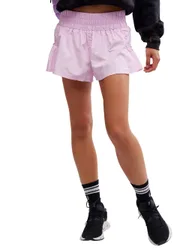 High Waisted Sports Shorts Light Pink female