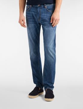 Harmont&blaine jeans 5 tasche narrow uomo blu