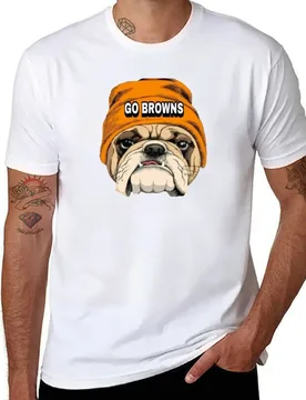 Go Browns Dawg Design T-Shirt t shirts for man graphic funny cotton t shirts man 100% T-Shirt - Aliexpress - FashionsVida