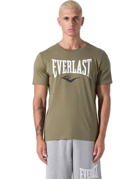 T-shirt à Manches Courtes Fitted Logo Military L