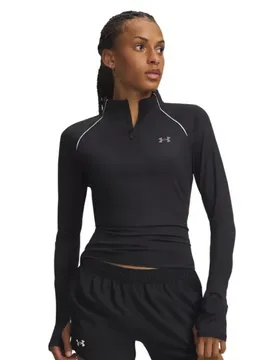 Felpa Con Mezza Zip Velociti Black / Reflective XS