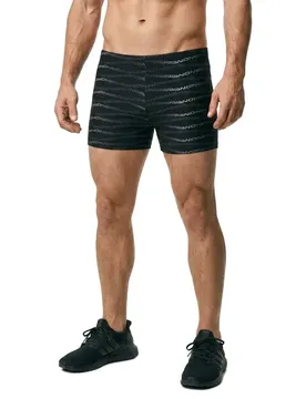 Slip De Bain Boxer Essential Aop Racer Black Gradient Stripe 2XL