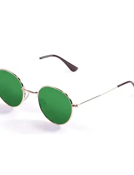 Tokyo Polarized Sunglasses Silver Shiny / Green One Size Men,Women - Ocean Sunglasses - FashionsVida