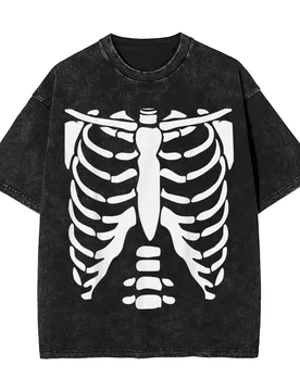 Halloween Ribcage Skeleton Anatomy Vintage Summer Cotton Hip Hop Short Sleeve Print Casual Tees For Men - Aliexpress - FashionsVida