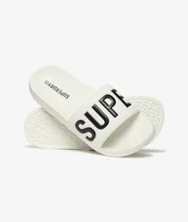 Superdry Damen Core Badesandalen White - Größe: 5-6