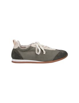 Lamb Leather Low-Top Sneakers for Women
