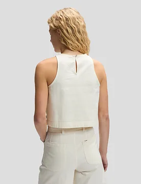Regular Boxy Sveless Top Natural Größe M female - Lee - FashionsVida