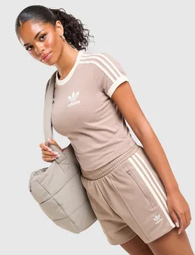 Classic Slim T-Shirt - Damen, Braun - female - Size: L - adidas Originals - FashionsVida