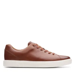 Men's Un Costa Lace British Tan Leather Trainers, Lace Up in Brown Size: 10-Standard Fit - Brown - Size: 10-Standard Fit
