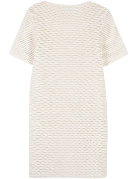 Lace-effect Knitted Dress