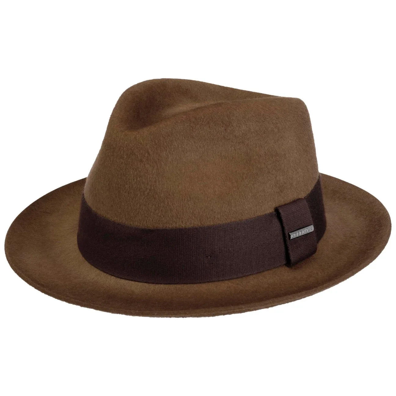 Lenberg Fedora Wool Hat by - brown - Size: 60 cm - Stetson - FashionsVida
