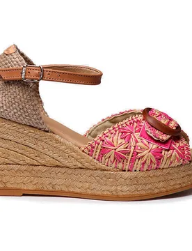 Sandali Con Zeppa In Esparto Lia-rf Pink EU 37 - Toni Pons - FashionsVida