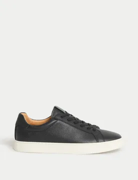 Leather Cupsole Trainers Black male - Autograph - FashionsVida