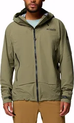 Veste de randonnée imperméable et coupe-vent en OMNI-TECH™ PRO - Saudan Pro 3L Shell Stone Green - Taille L - Vert