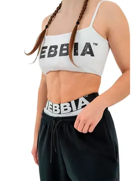 Top De Sport Bandeau Back Check 612 White S