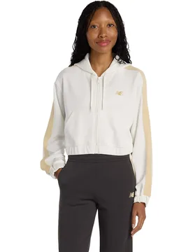 Sweat-shirt à Zip Interlock White S - New Balance - FashionsVida