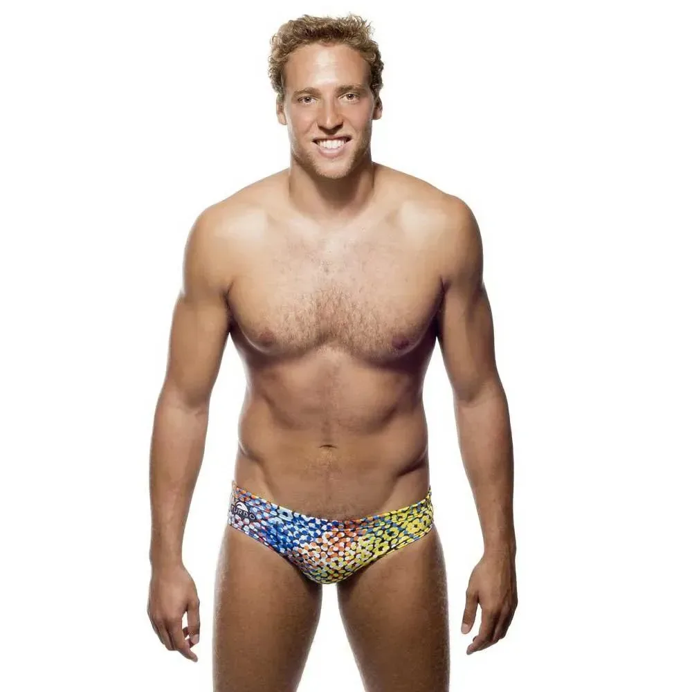 Circle Swimming Brief Multicolor 2XL Men - TURBO - FashionsVida