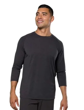 Izumi Maglietta A Maniche 3/ Canyon Merino Phantom - Pearl - FashionsVida