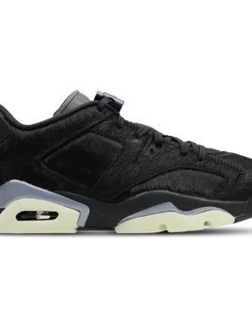 Retro 6 Damen Sneaker - Schwarz - Größe 38 - Leder Black 38 - Jordan - FashionsVida