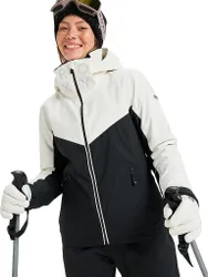 Damen Snowboardjacke Free Jet Block Hoodie schwarz L W