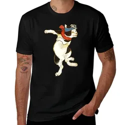 Vintage Japanese Dancing Cat Ukiyo-e Art T-Shirt funny t shirts cotton t shirt custom print