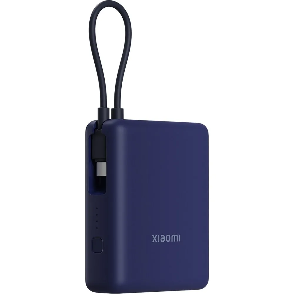 Power Bank 33W 10000 mAh (con cable integrado) Azul - Xiaomi - FashionsVida
