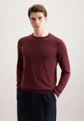 Regular Pullover Uni Rot XL