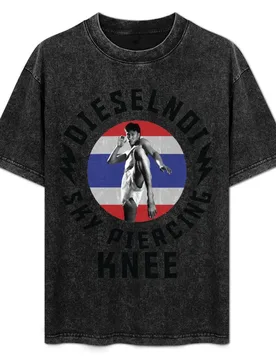 Sky Piercing Knee Dieselnoi Muay Thai T-Shirt Lightweight Print T-Shirt - Aliexpress - FashionsVida