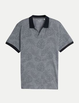 Jaquard polo Grau 3XL