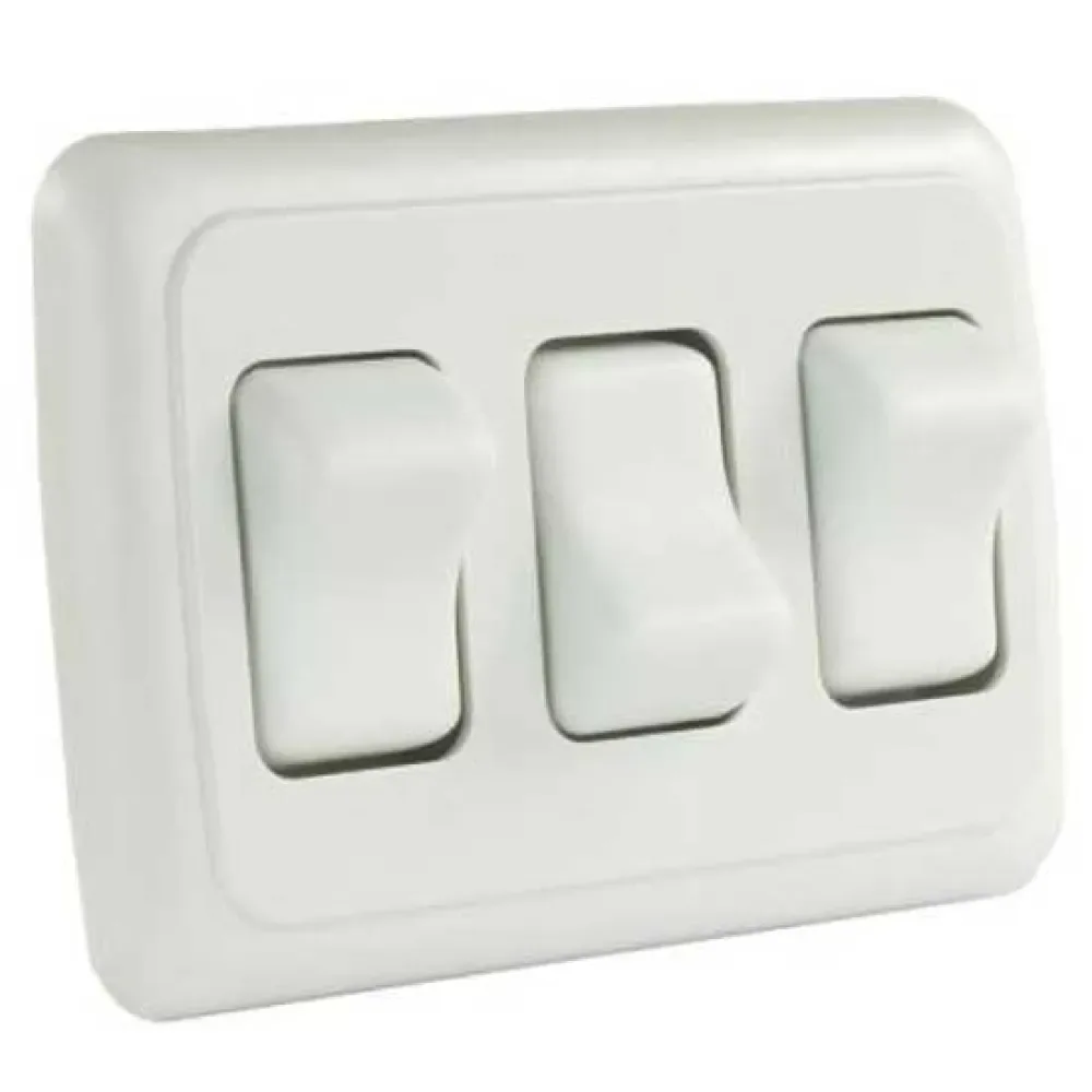 Spst On-off Switch White One Size unisex - Jr Products - FashionsVida