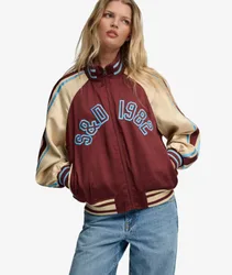 Superdry Damen Suika Trainingsjacke Red - Größe: 38