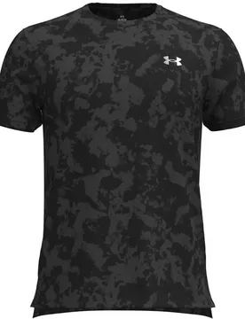 Launch Printed Short Sleeve T-shirt Gray S Men - Under armour - FashionsVida