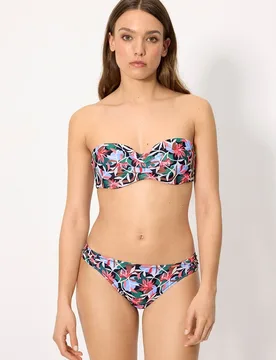 Bikinis completos estilo bandeau estampado tropical en copa b - Ysabel Mora - FashionsVida