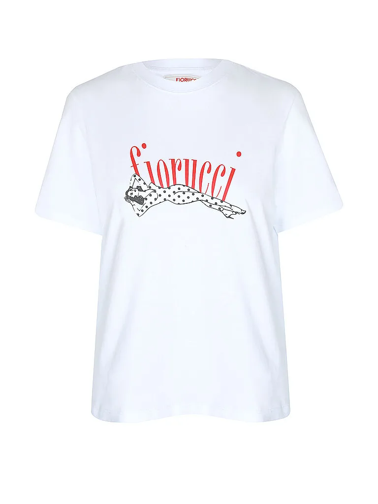 T-Shirt Regular Fit ANGEL PATCH weiss M damen - Fiorucci - FashionsVida