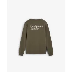 Sudadera sin capucha de hombre con logo trasero