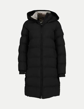 Wintermantel Goldmine long Schwarz XXL