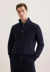Regular Strick-Jacke Uni Blau M