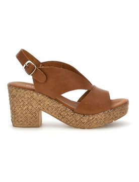Sandali Cuoio Con Tacco Intrecciato 7484313 39